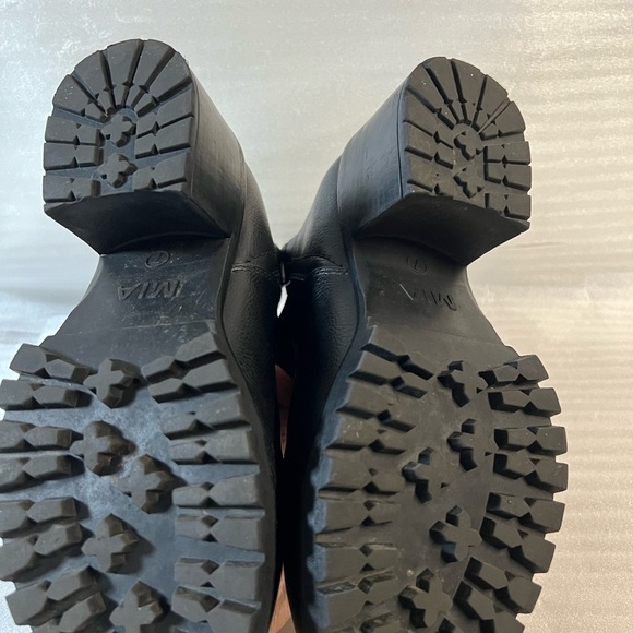 MIA Women Jody Chelsea Black Boots 7M Anatomic Contoured Footbed Block Heel Chic - Picture 10 of 16